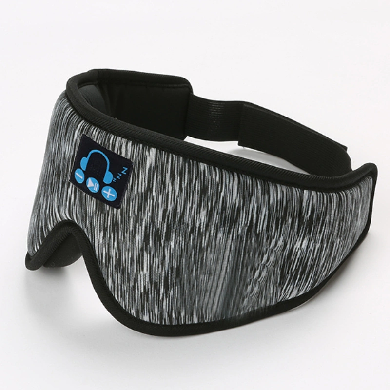 Bluetooth sem fios bloqueio de luz estéreo de música respirável Sleep Earphone Eye Mask