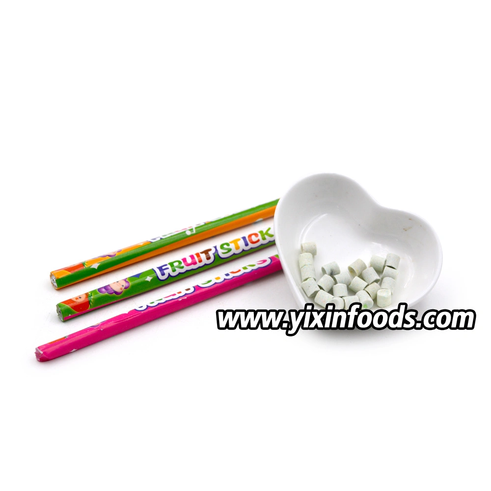 Fruto Stick sabor de la fruta dulce Prensa Pack en Stick caramelos