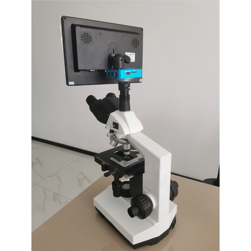 Vet Medical Digital Laboratory Biological Microscope Price Portable Professional Veterinary Trinocular Microscope with Camera