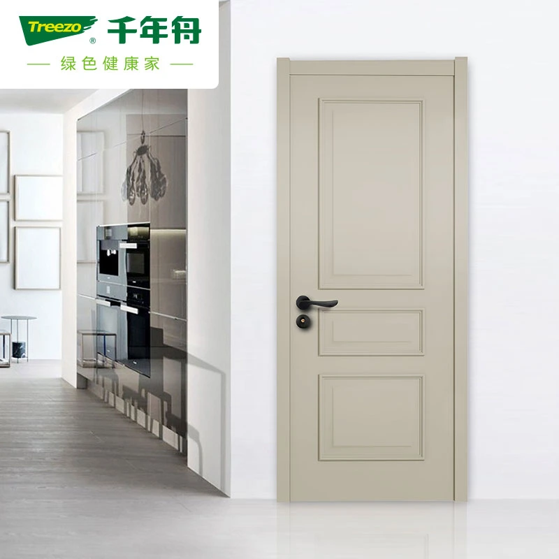 Most Popular Gray Painting Wooden PVC Door Design