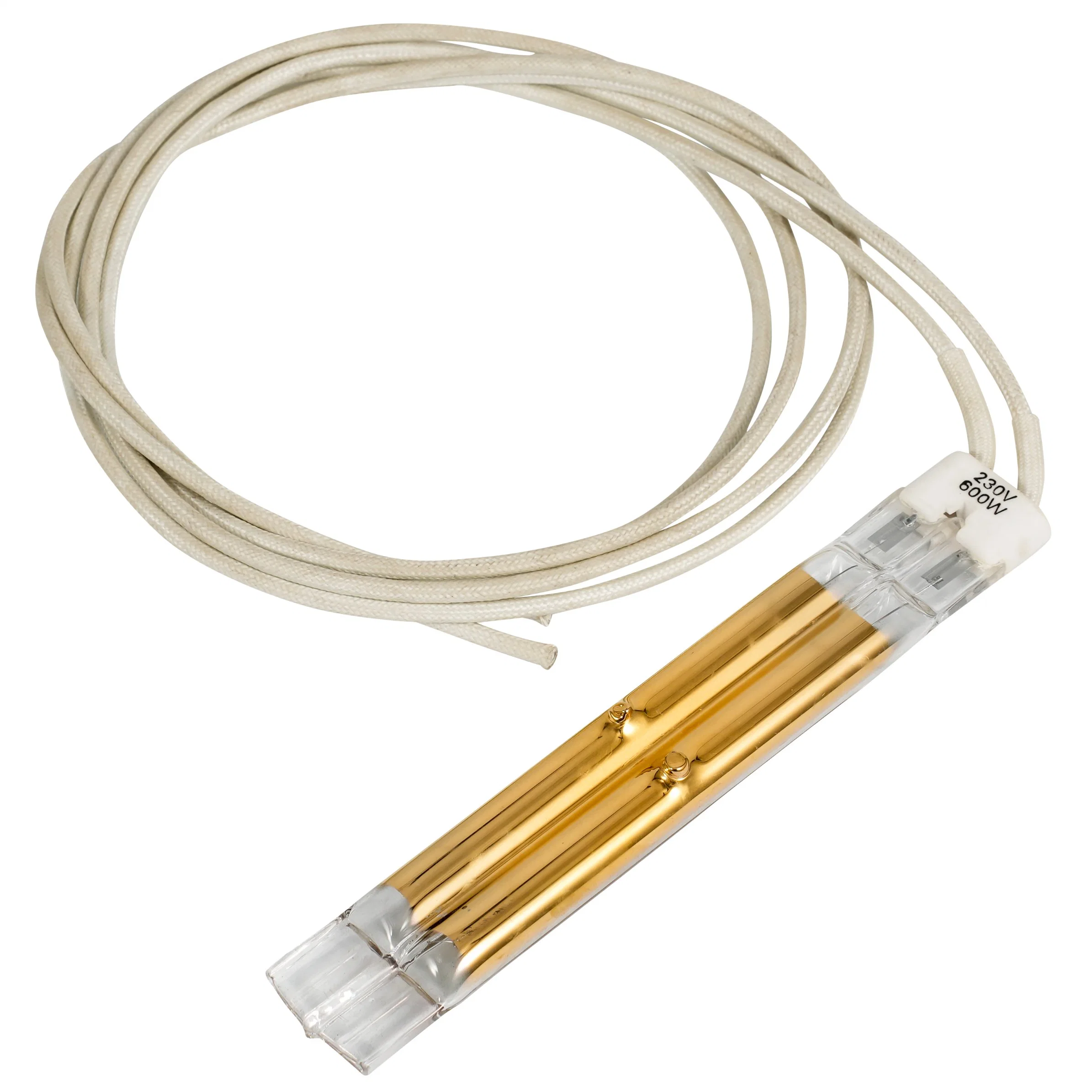 La fibre de carbone de quartz de chauffage de la couche d'or de la lampe infrarouge tube IR