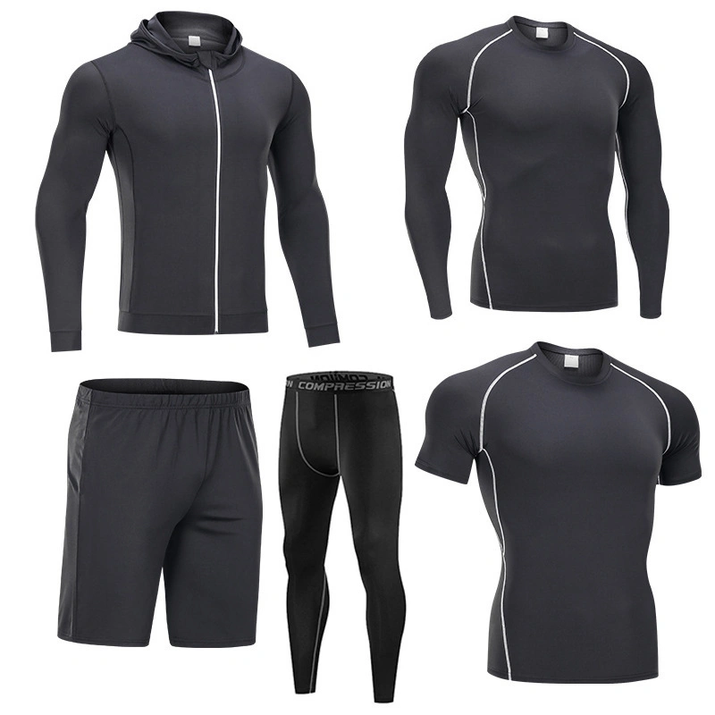 Fitness Suit Men Wearing Tight Sportswear Basketball Bottoming Training Pants Running Fast Dry Compression Pants