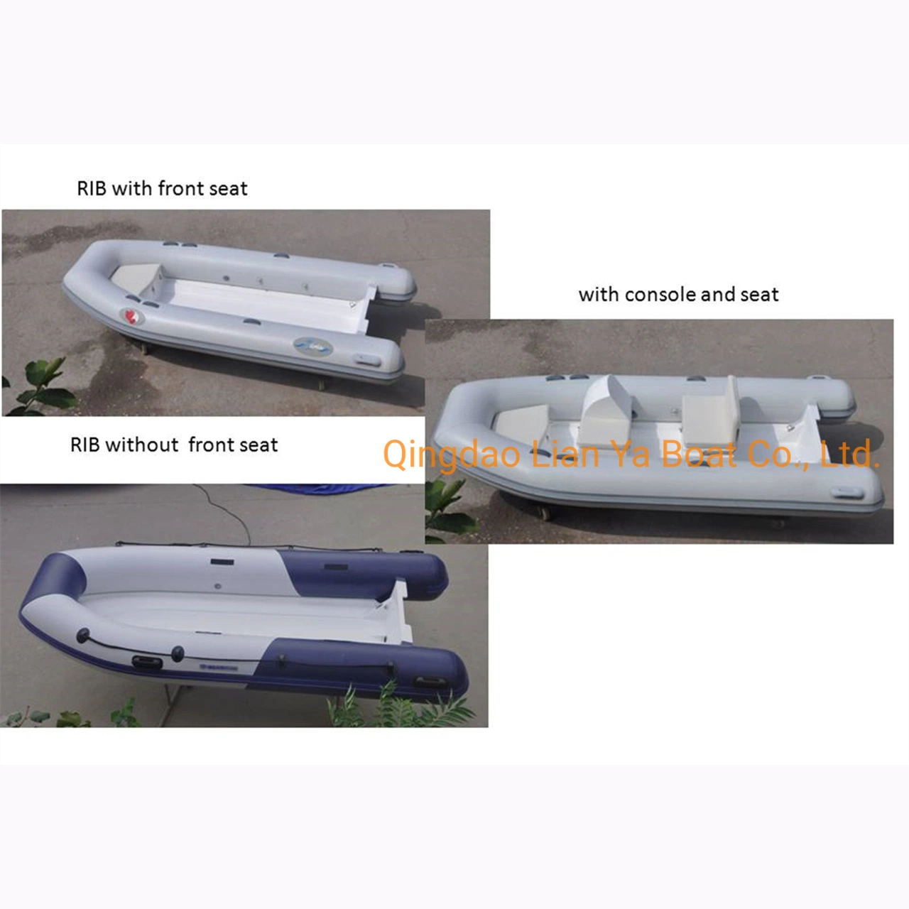 Liya 2.4-4.2m China Military Small Rib Boat with Motor for Sale