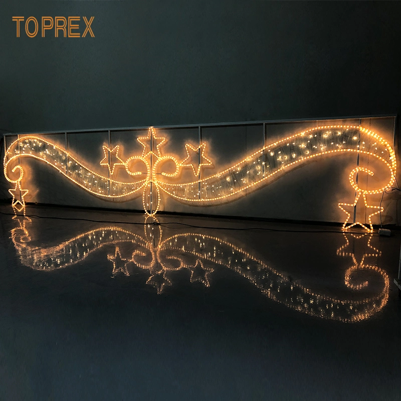Toprex 2D Large Outdoor Trendy IP65 Personalized Holiday Festival Christmas Motifs Light with Mini LED