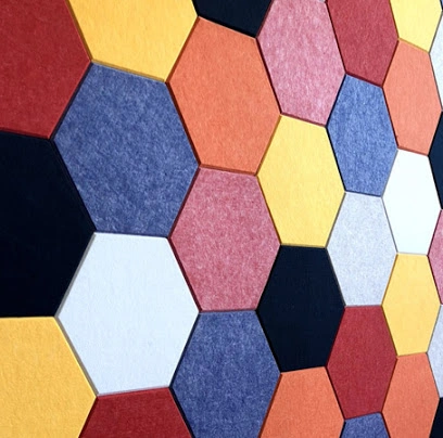 Colorful Customized Size Soft Pet Fiber Polyester Hexagonal Sound Absorption Slat Board Wall Acoustic Panel