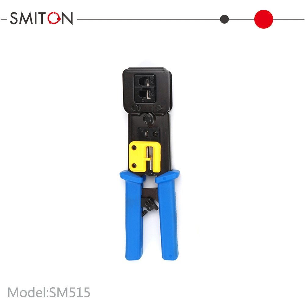 Crimpzange für Multifunktions-Netzwerkkabel mit Durchgangsanschluss RJ45