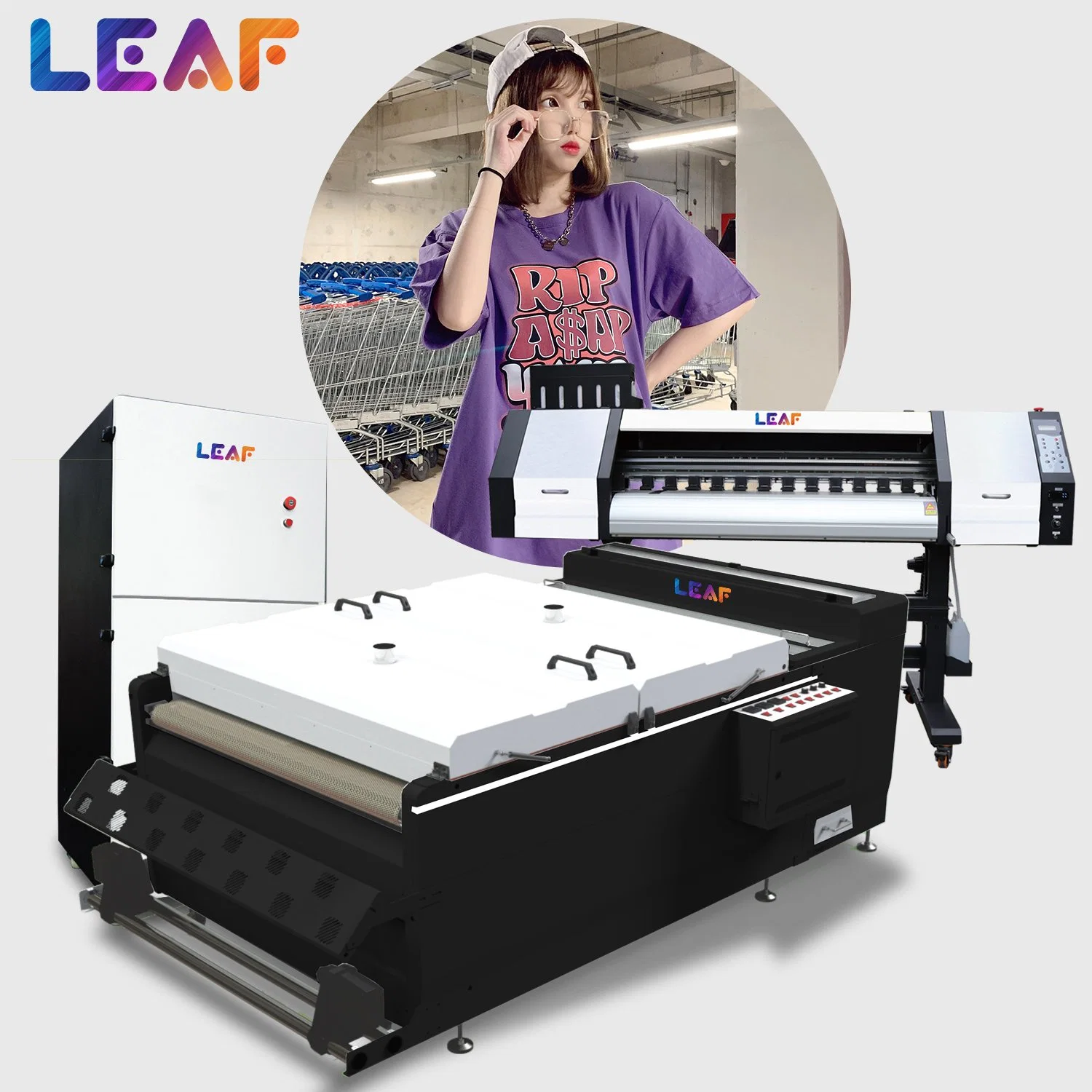 Clothes Multi-Colour Press Heat Transfer Dtf Printer Textile Printing Machine