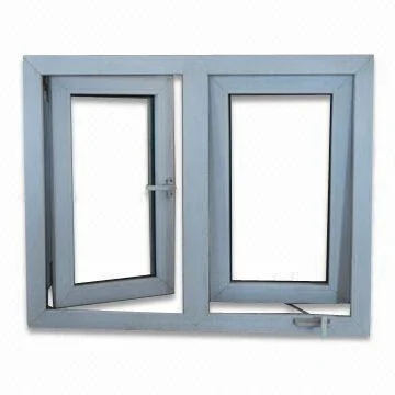 La eficiencia energética Venta caliente de vidrio cristal simple/doble salto térmico de la manivela de aluminio en el columpio Casement Window