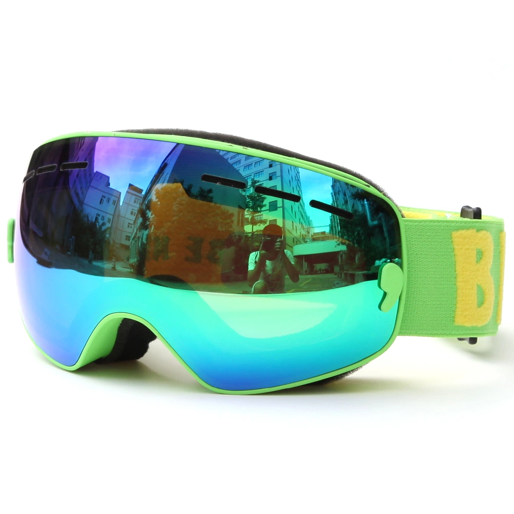 Double Layer PC Lens Ski Goggles Benice Snow Goggle Snow 4600 for Kid Customized Skiing Eyeglasses with Mirror Coating