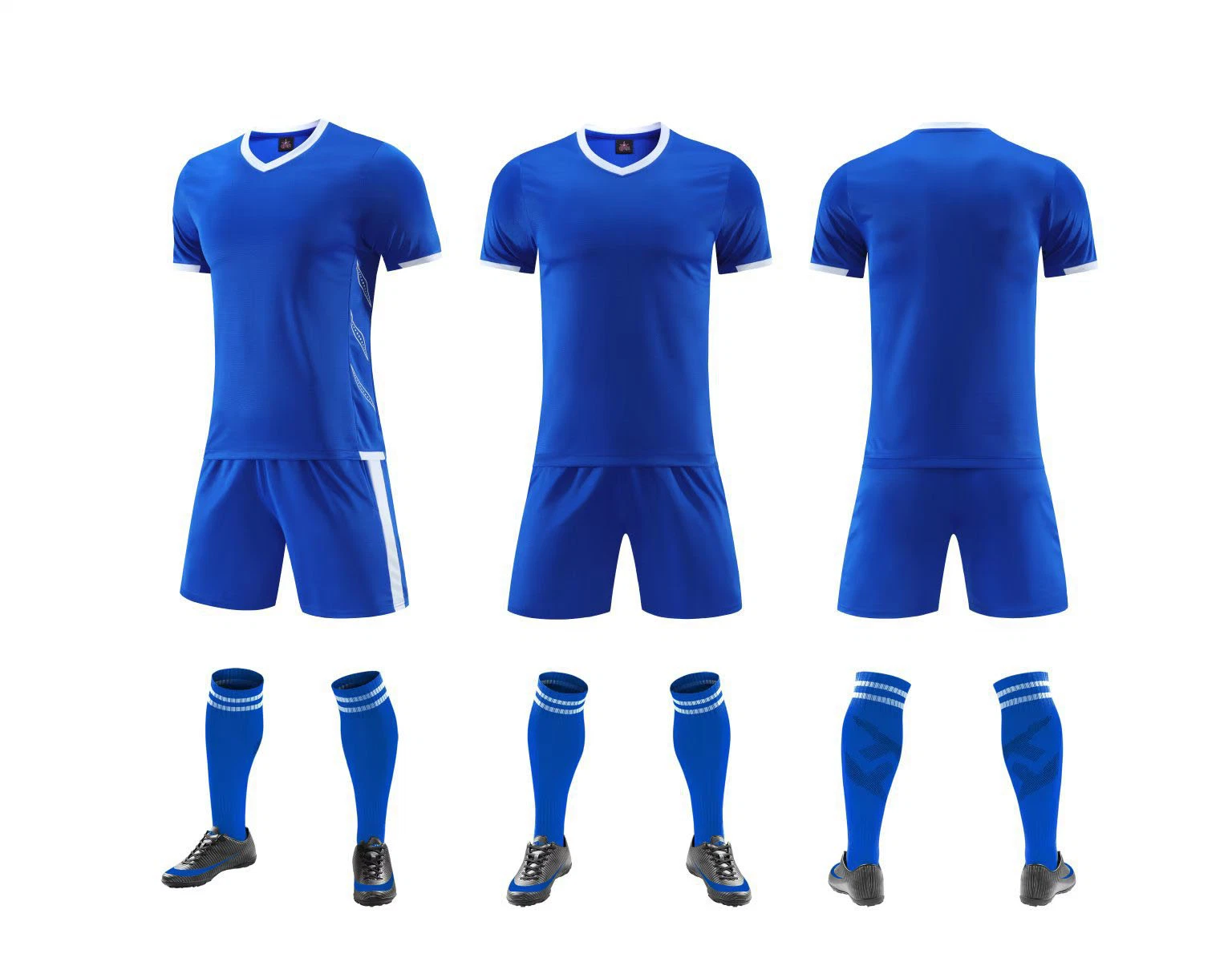 Wholesale/Supplier Football Jersey Set Sweat-Absorbing Breathable Match Suit Student Class Uniform Adult Children Football Clothes DIY Number