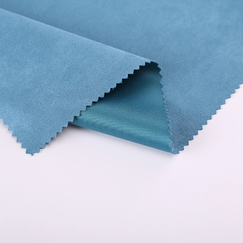 100% Polyester Plain Synthetic Microfiber Suede Fabric for Coat