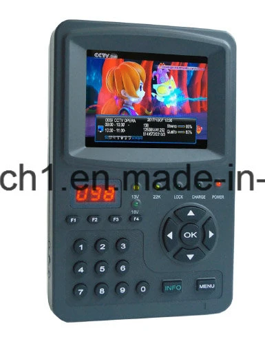 LCD TFT de 3,5" de mano de DVB-S2 Digital Satellite Finder Metro