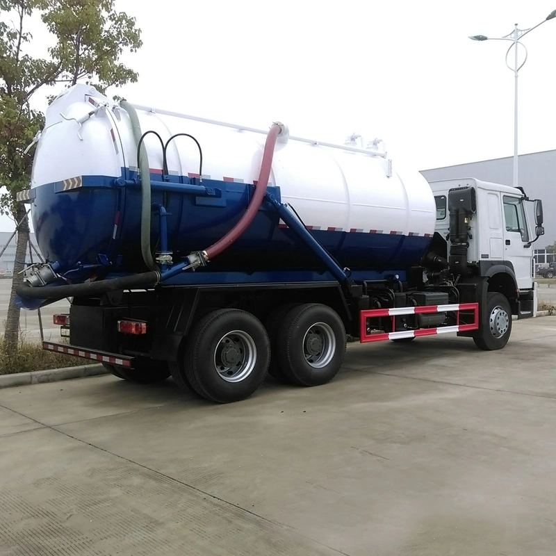 HOWO 6X4 20000L camion d'aspiration municipal d'évacuation des eaux usées à vide 20 tonnes de liquide Camion-citerne de déchets septiques