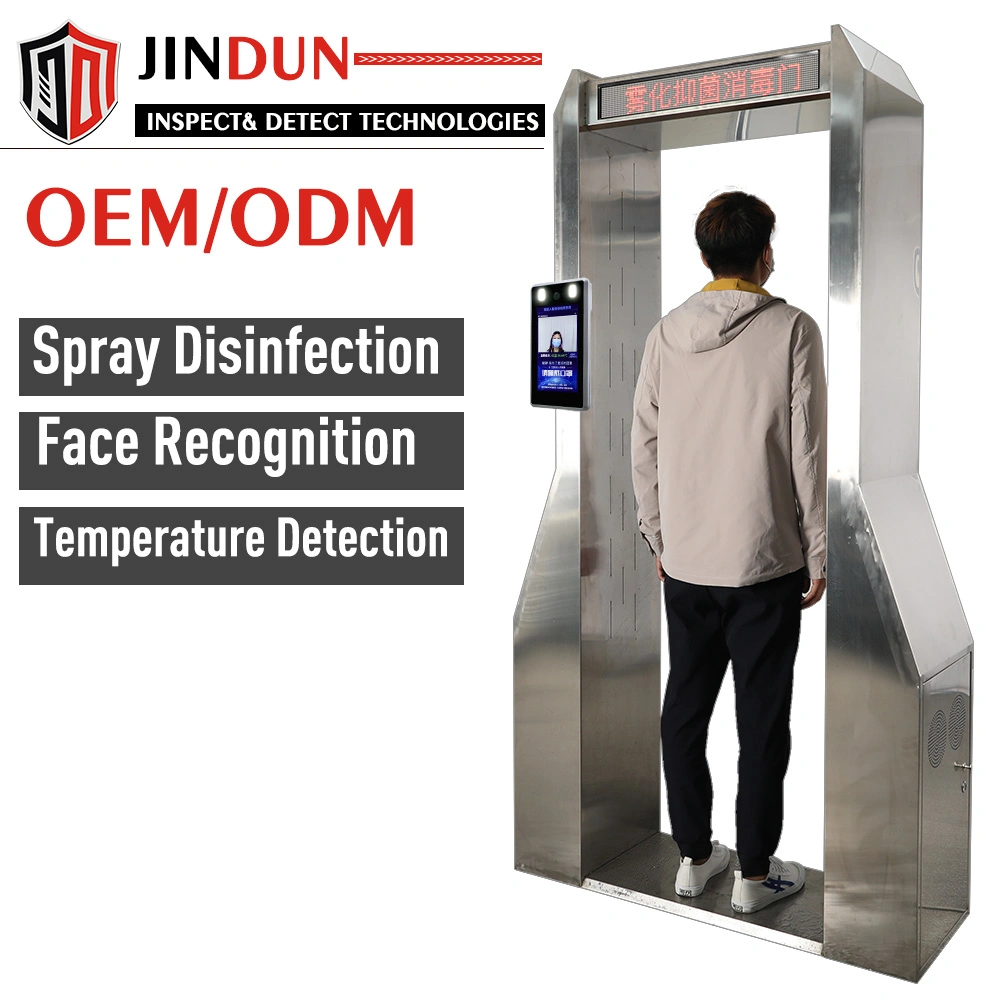 Public Places Anti Virus Auto Body Temperature Scanner Disinfection Cabinet