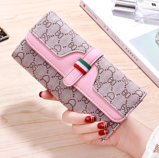 Fashion PU Leather Women Long Style Wallets