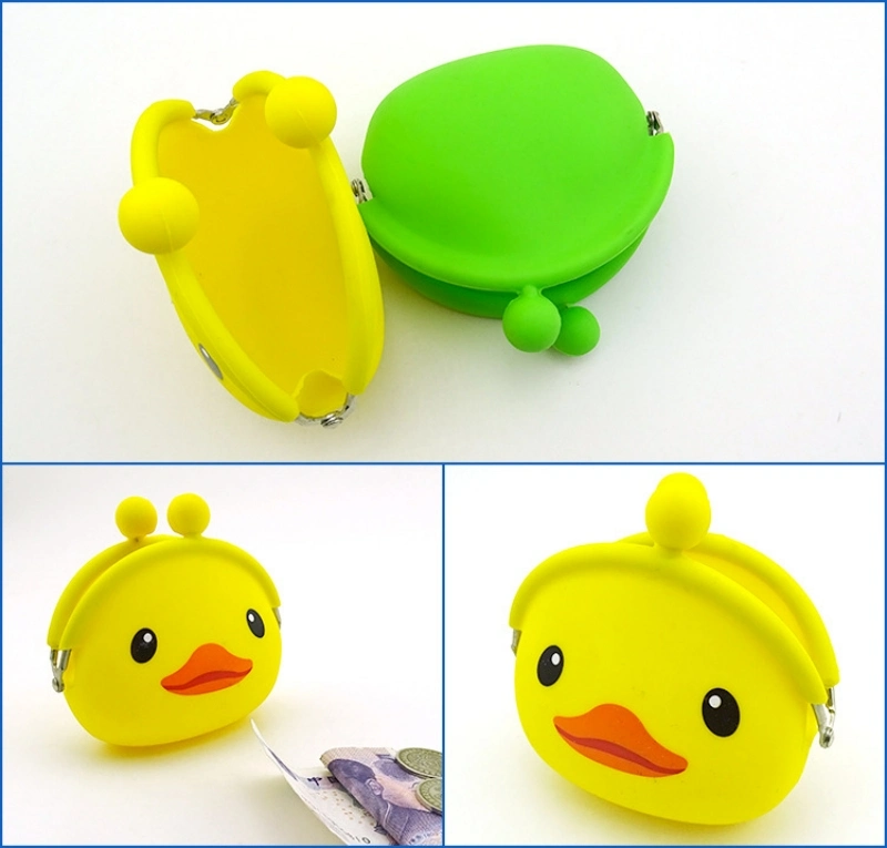 Mini étui à monnaie en silicone animaux petit étui à monnaie portefeuille Porte-clés en caoutchouc silicone pour femmes Sac à monnaie pour enfants Cadeaux