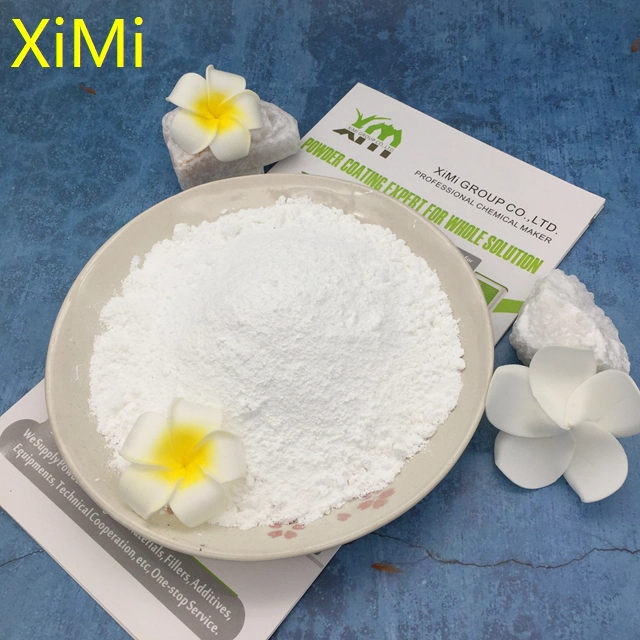 Groupe de l'intérieur d'alimentation de l'usine Ximi métal peinture affiner encre industrielle Sulfate de calcium en plastique de la poudre blanche