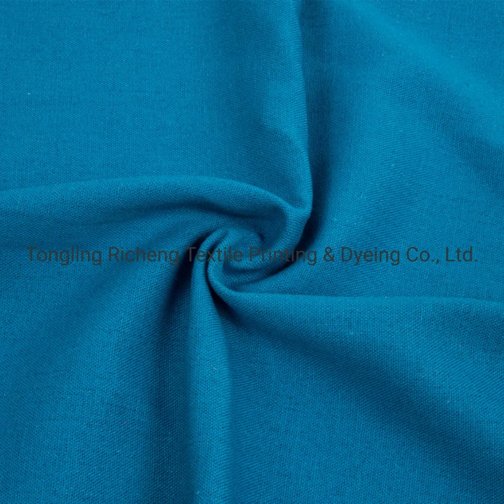 Textile Woven Plain Color Soft Viscose Linen Fabric for Shirt