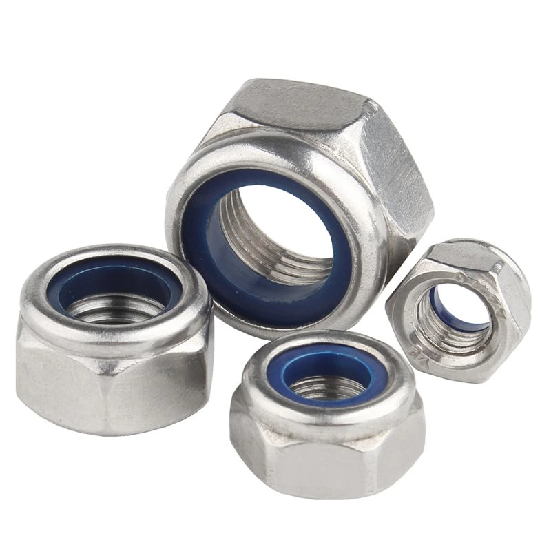 Stainless Steel Hex Nylon Insert Lock Nut Self-Locking Lock Nut