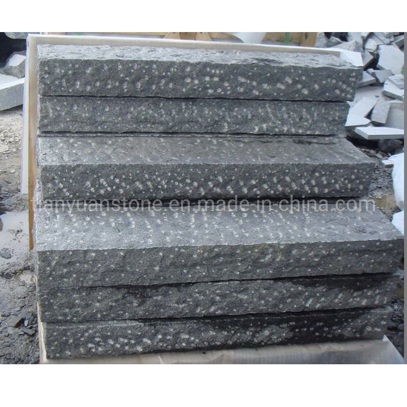 Flamed G654 Dark Grey Granite Flooring Tile Natural Stone