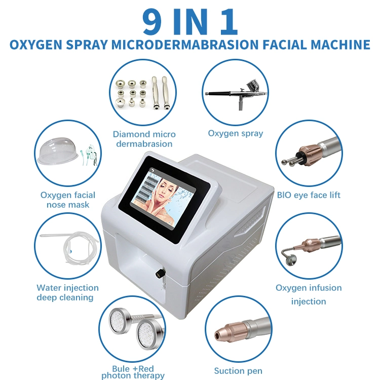 Facial Machine Hydrodermabrasion Aqua Peel Diamond Microdermabrasion Oxygen Injection Machine