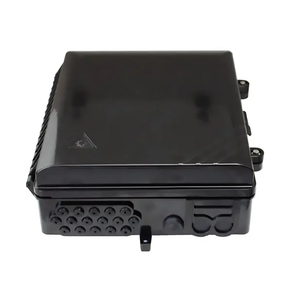 Outdoor Plastic Type 8/16 Splitter 2 in 16 out Port 24 Core Fiber Optic Distribution Access Terminal Box