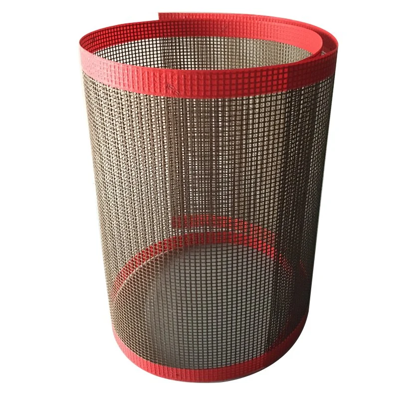 Heat Resistant Non Stick PTFE Coating Open Mesh Conveyor Belt