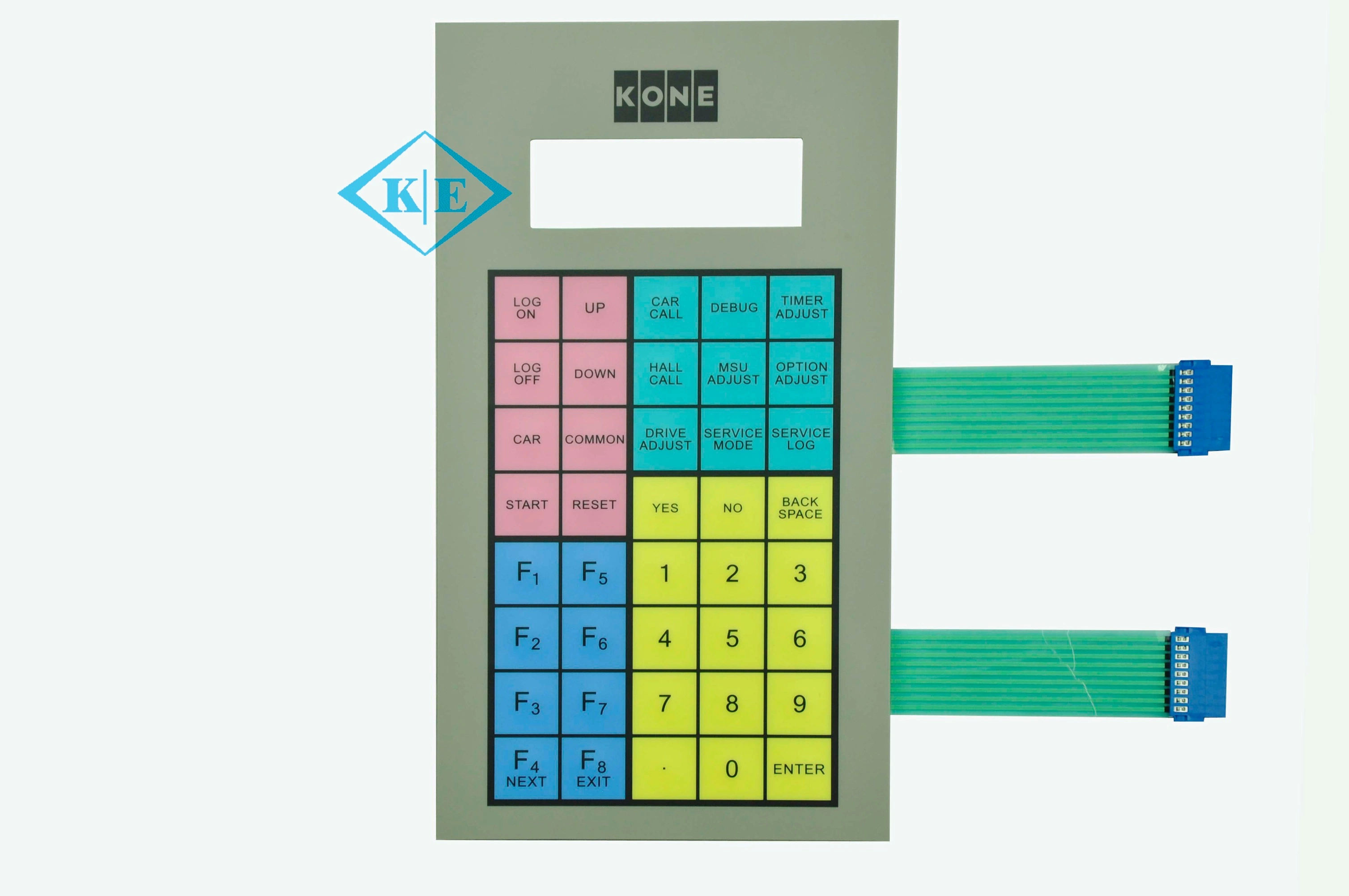 Membrane Switch Keypad with Metal Domes and Berg Connector