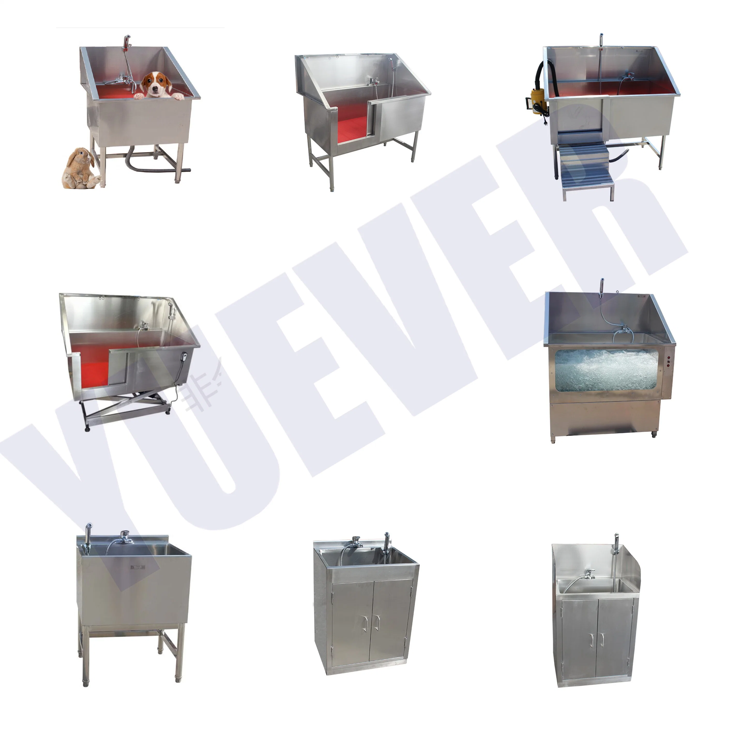 Yuever Medical Steler Steel Dog Grooming Bath Tub Spa الاستحمام منتجات الحيوانات الأليفة