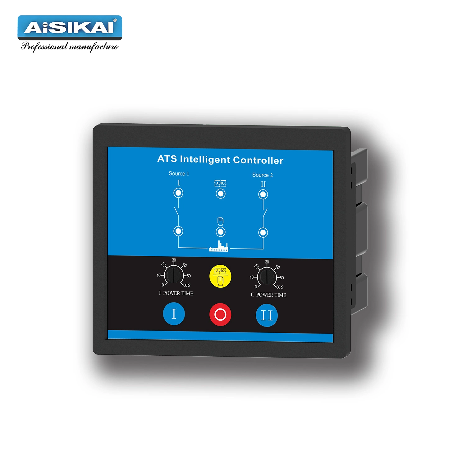 Aisikai Hot Selling Generator Control 380V/400V 400A 4p ATS Panel