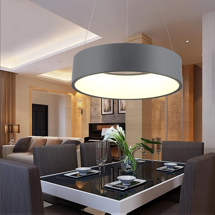 Chandelier Contemporary Ring Acrylic LED Ceiling Light Fixture in Warm Light Modern Lighting California