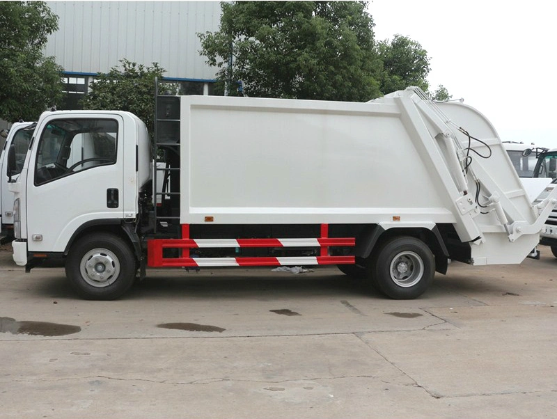 Japanese Brand 8m3 Garbage Truck Rear Loading Disposal Refuse Waste Compactor Truck