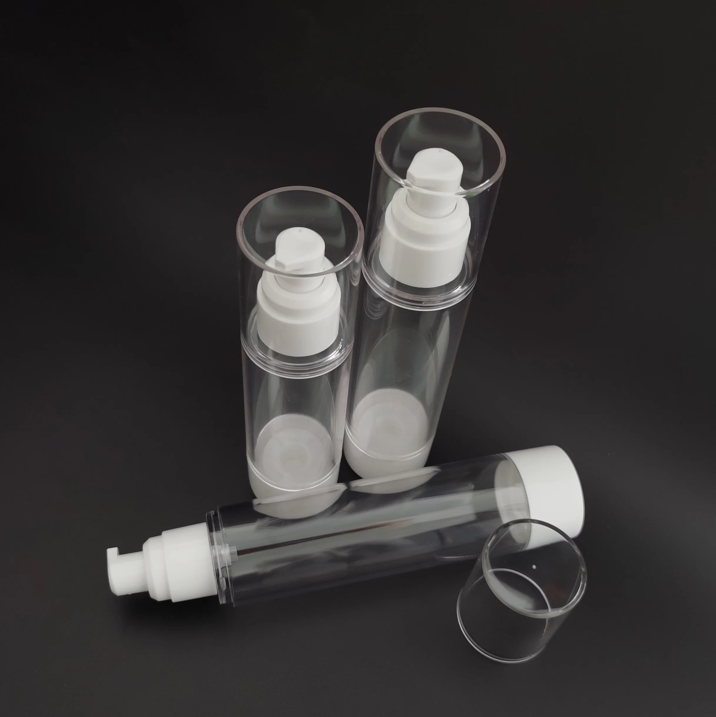 Wish Hot Sale 30 50 100 Ml OEM PP Liquid Container Empty Airless Vacuum Plastic Travel Pump Bottle Set