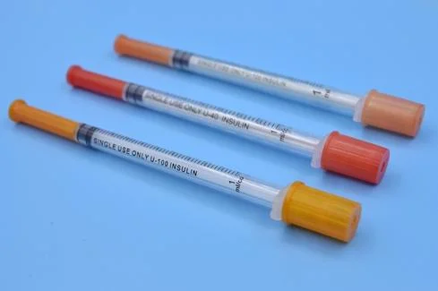 Insulin Syringe CE, ISO, FDA Certified Disposable Sterile 0.3ml 0.5ml 1ml Diabetes