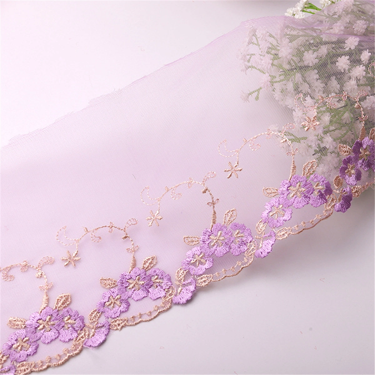 تصميم حفلات الزفاف على أعلى مستوى مبرودري النسيج النسيج النسيج والملابس الداخلية ملحقات قياس الألوان Lace