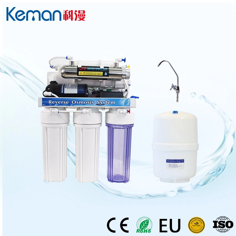 6 Stage Direct Drink RO Water System Water Filter with Ultraviolet Sterilizer UV Lamp