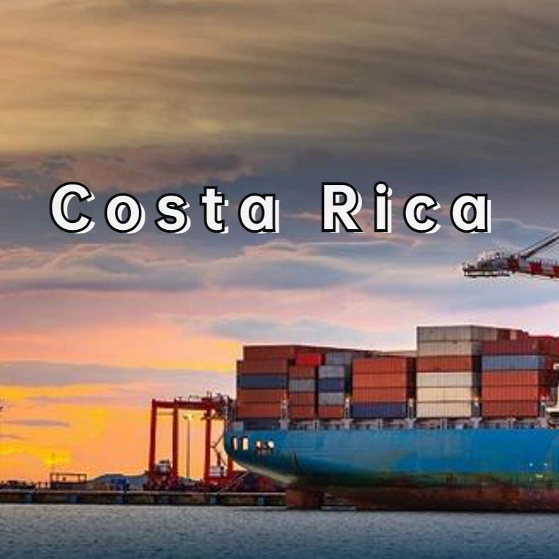 Serviços de transporte marítimo de mercadorias da China para a Costa Rica