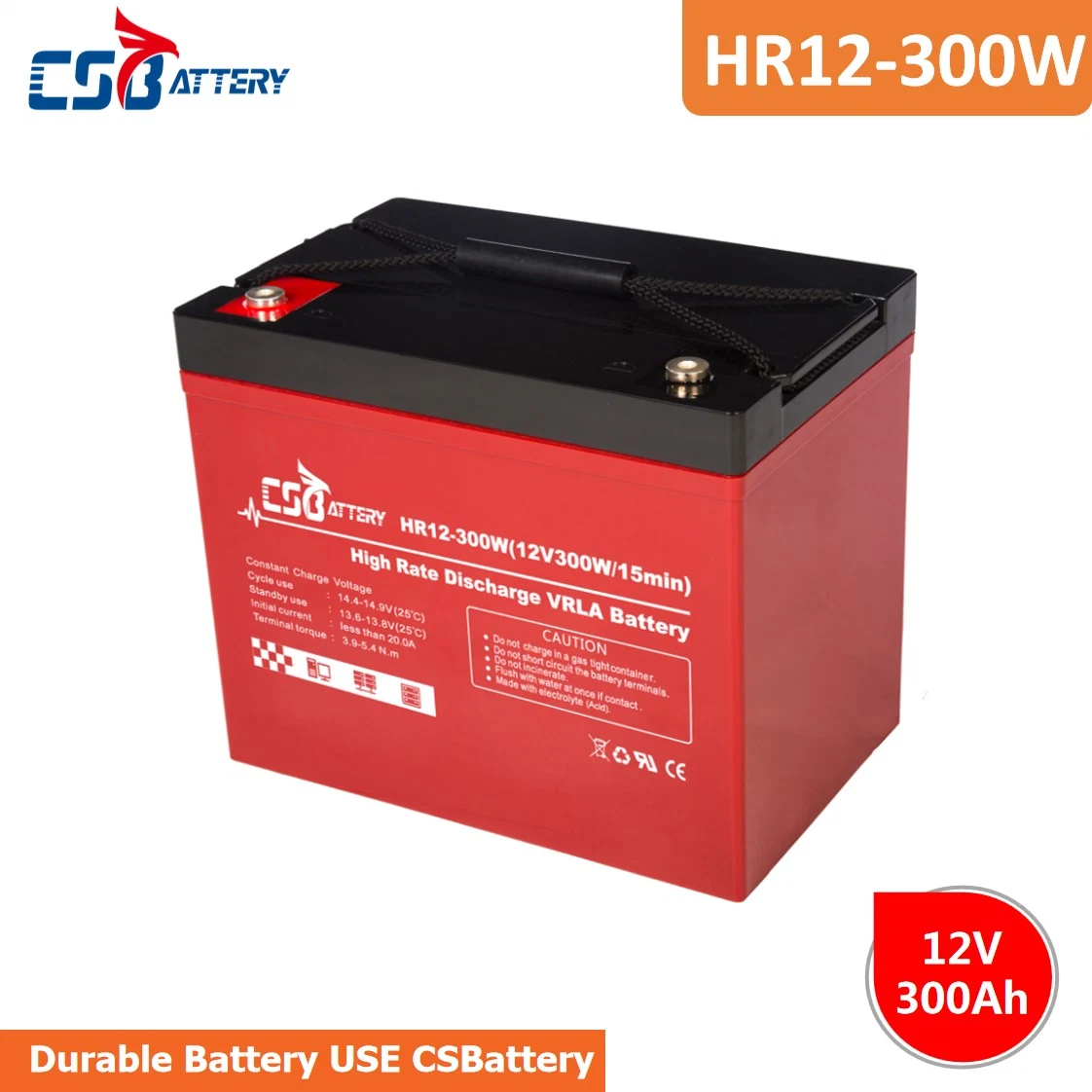 Csbattery Hr12 High Discharge Rate AGM Battery for UPS-System/Big-Discharing-Current-Application