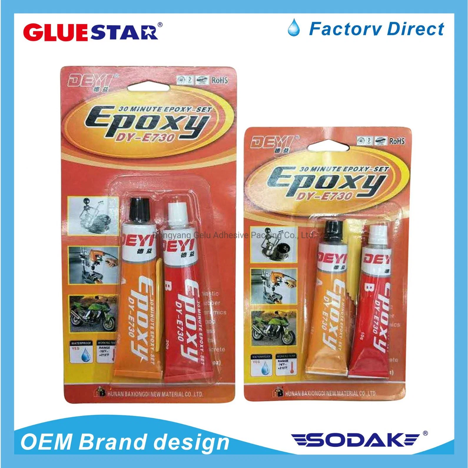 Epoxy Putty coller Cheap Adhésif époxy, mastic de réparation d'acier Putty