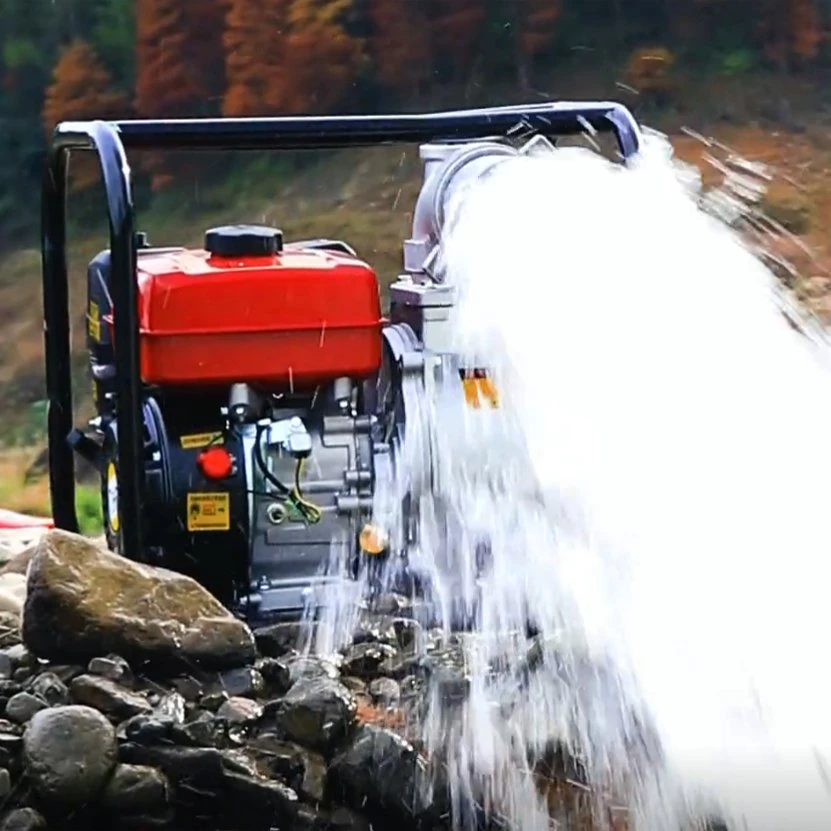 Nuevo riego Agrícola Alto elevador de gran caudal 4 pulgadas Bomba de agua del motor de gasolina