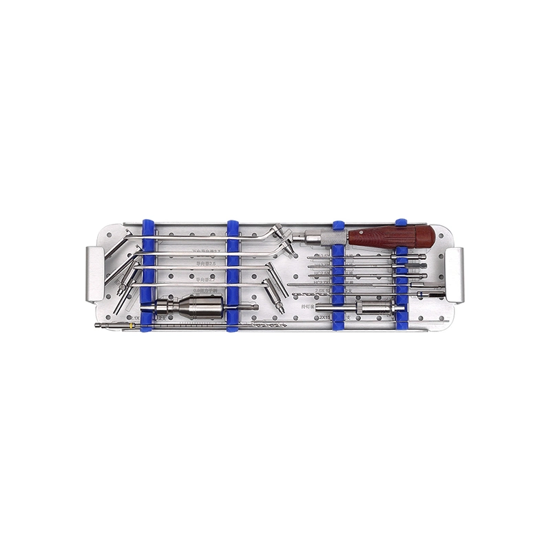 Jinlu Matériel Médical Instrument Chirurgical Orthopédique 2.5/2.7 Plaques de Verrouillage Multi-Axiales Kit d'Instruments Outils Kit Instruments de Fracture Osseuse