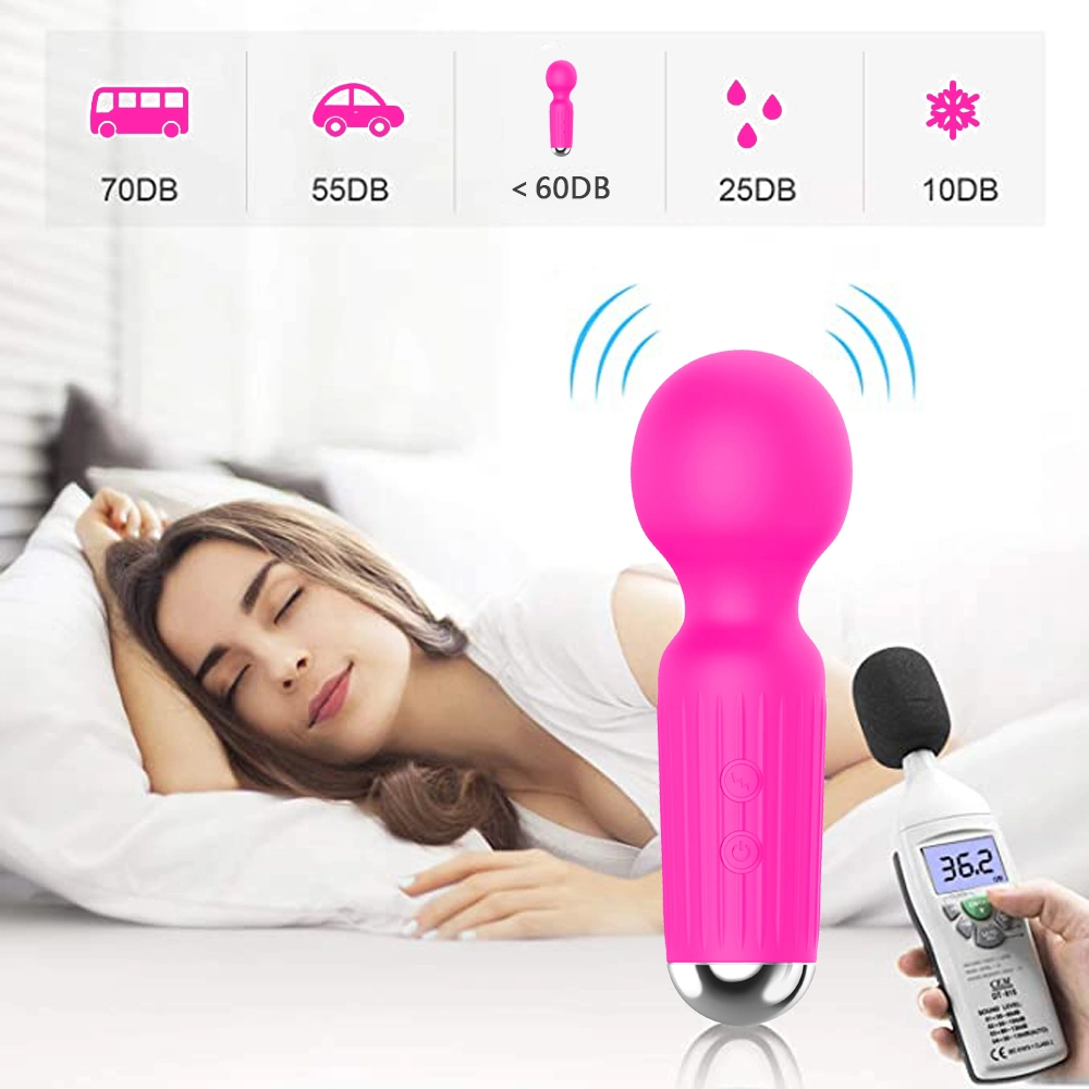 USB wiederaufladbarer Vibrationsstab Muti-Speed Silikon AV Rod Stick Big Kopf USB wiederaufladbare Vibrationsstab für Frauen