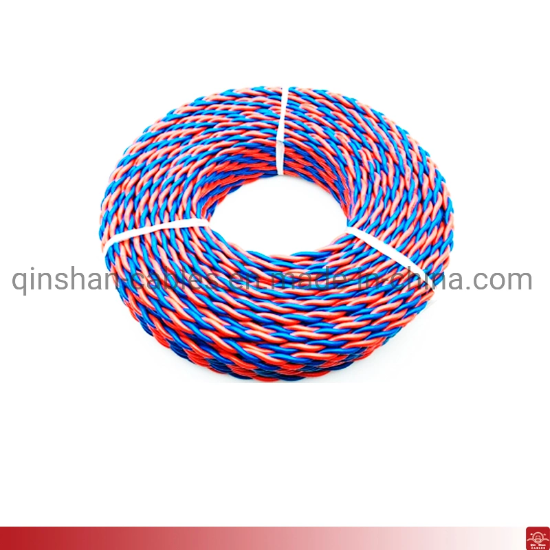 Fire Resistant PVC Insulation 2core Twist Wire 0.5mm 0.75mm 1.0mm 1.5mm 2.5mm 4.0mm Copper Electric Cable with Malaysia Ms Standard Sirim Certificate