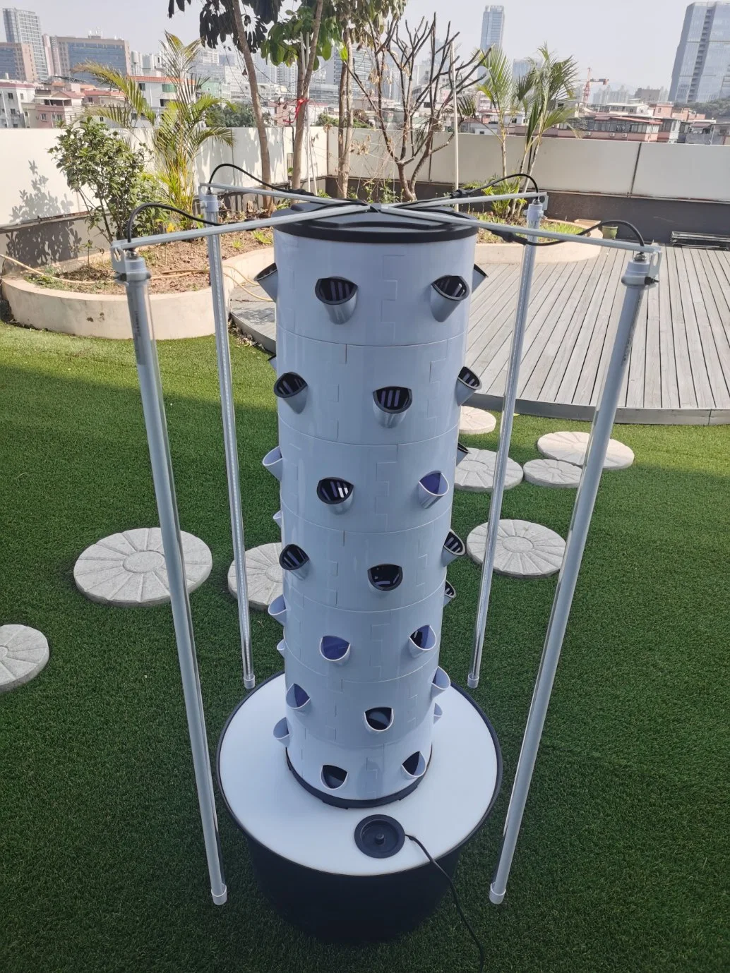 60L Tank 60 Plants Aeroponic Tower Home Garden