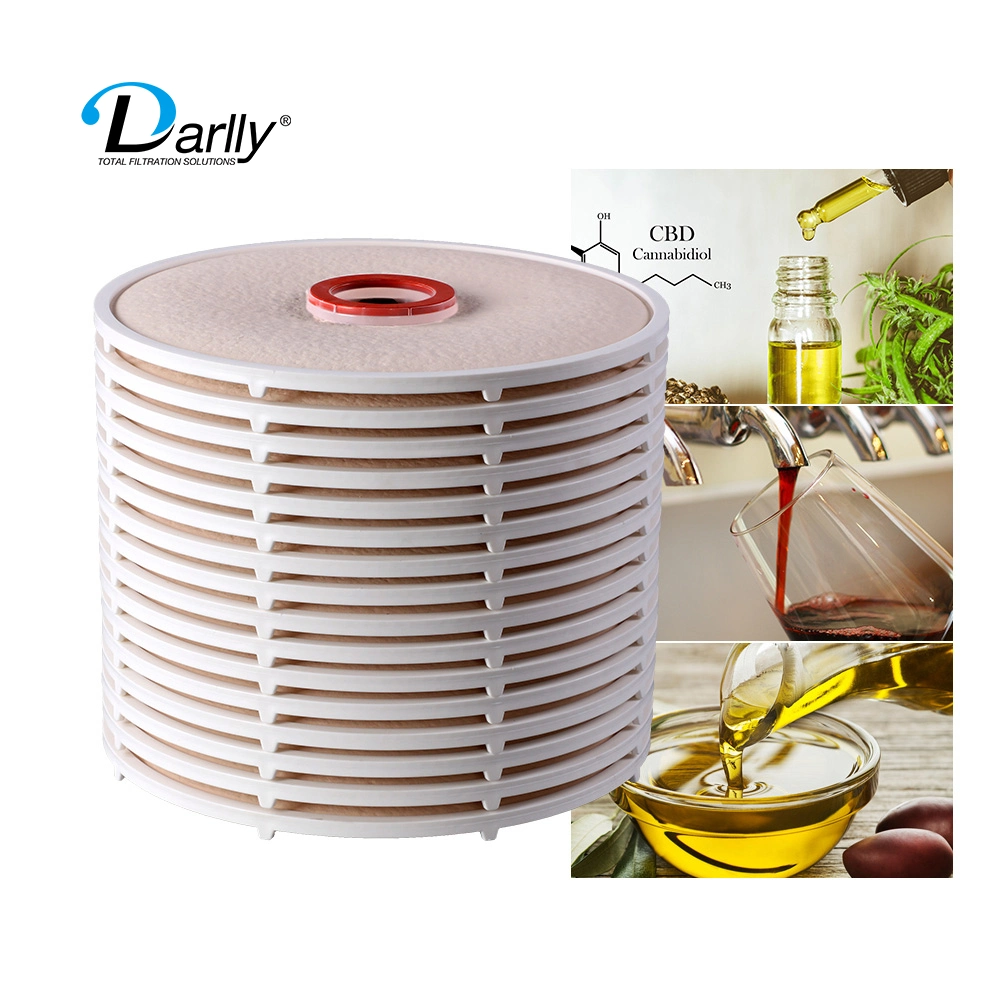 High Quality Cellulose Fibers Lenticular Filters Depth Disc Filtration 12 Inches / 16 Inches
