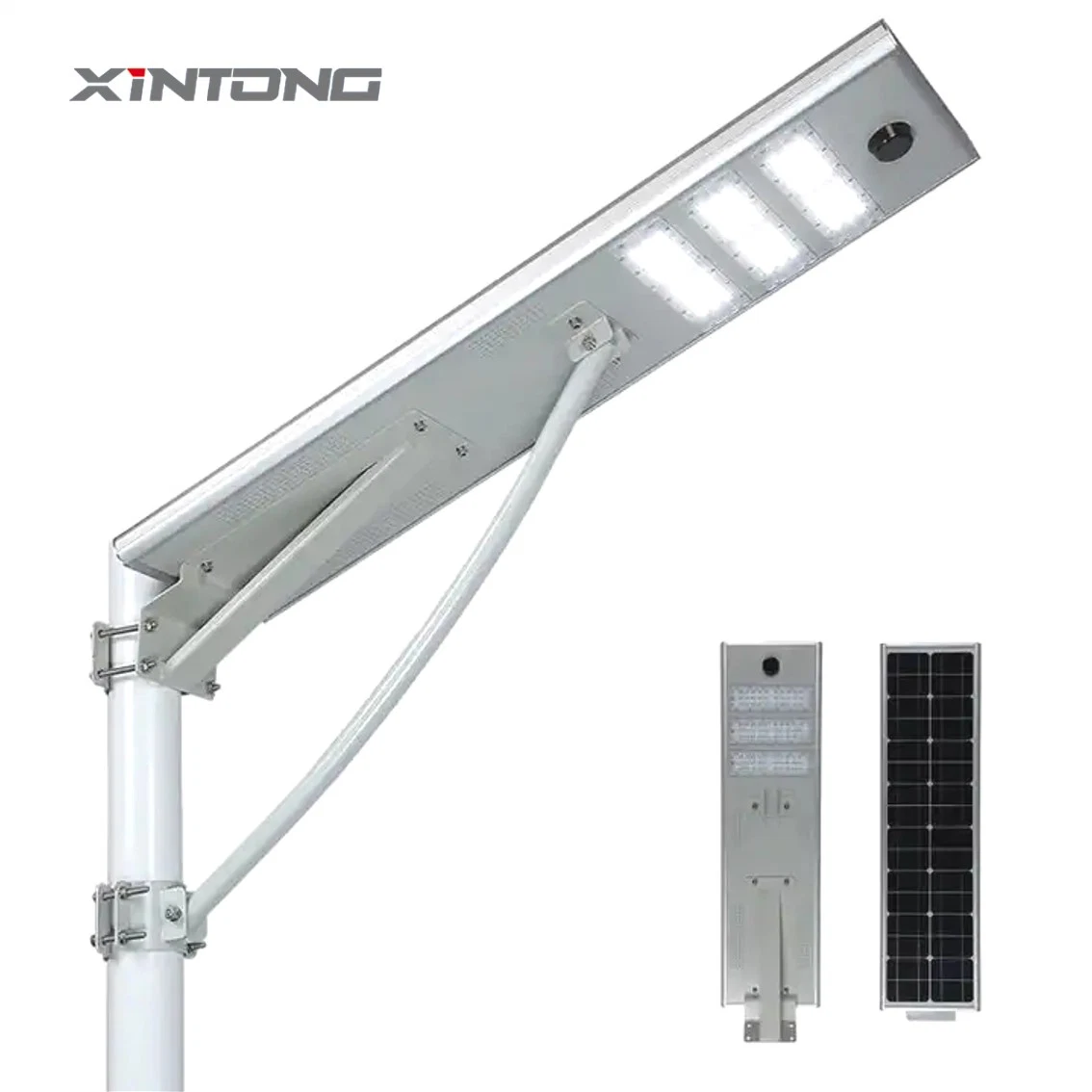 Sensor de movimento inteligente à prova de água para exterior IP65 integrado de 15 W, tudo em Um LED Solar Street Light