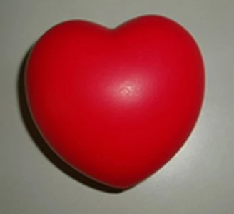 Red Heart Shape PU Foam Stress Toy Promotional Stress Balls Artificial Toys 2023 Novelty Gifts Toys for Adults and Children