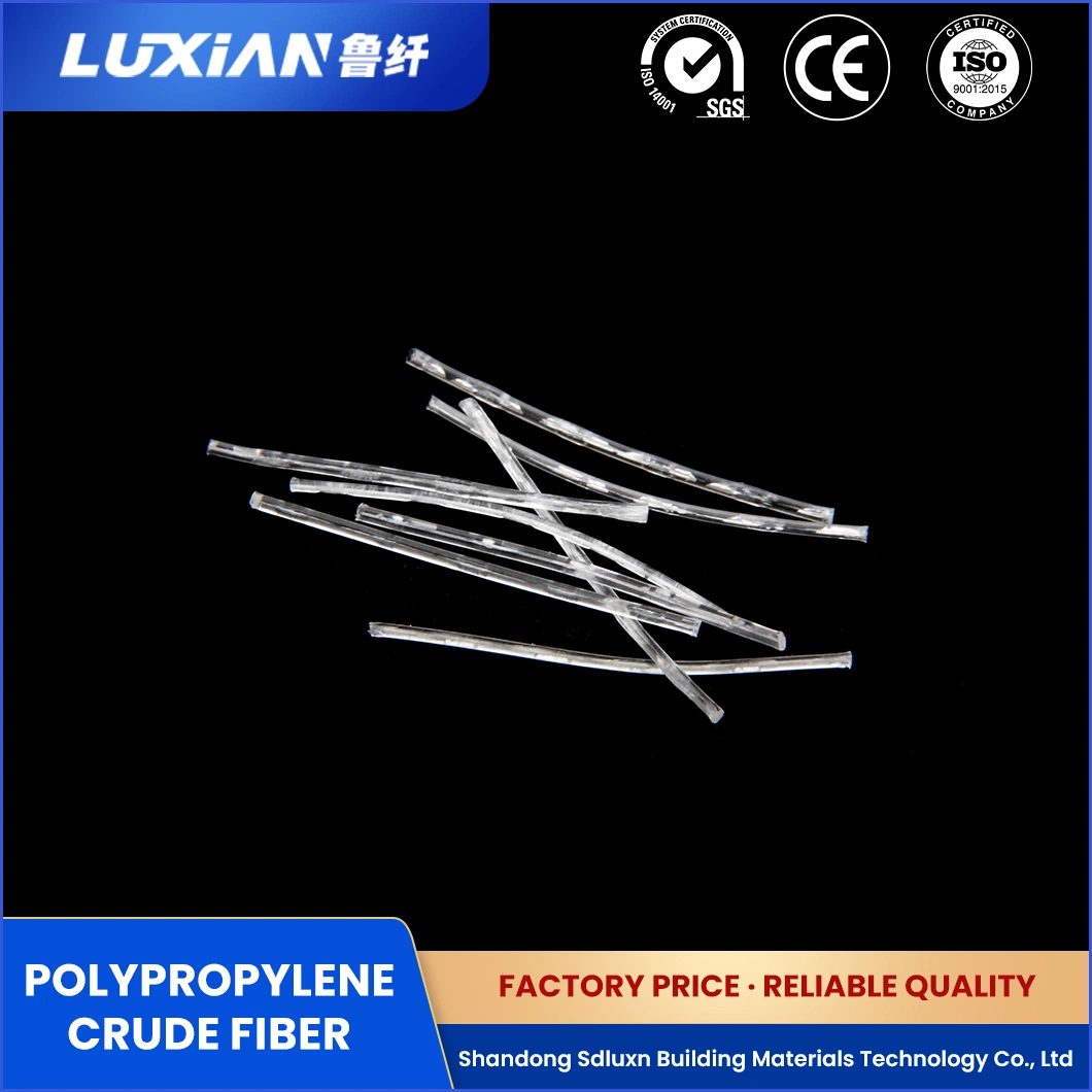 Sdluxn Reinforcing Fibers for Concrete Wholesale/Supplier Reinforced Polypropylene Crude Fiber China High Temperature Stability Curved PP Macro Fiber Suppliers