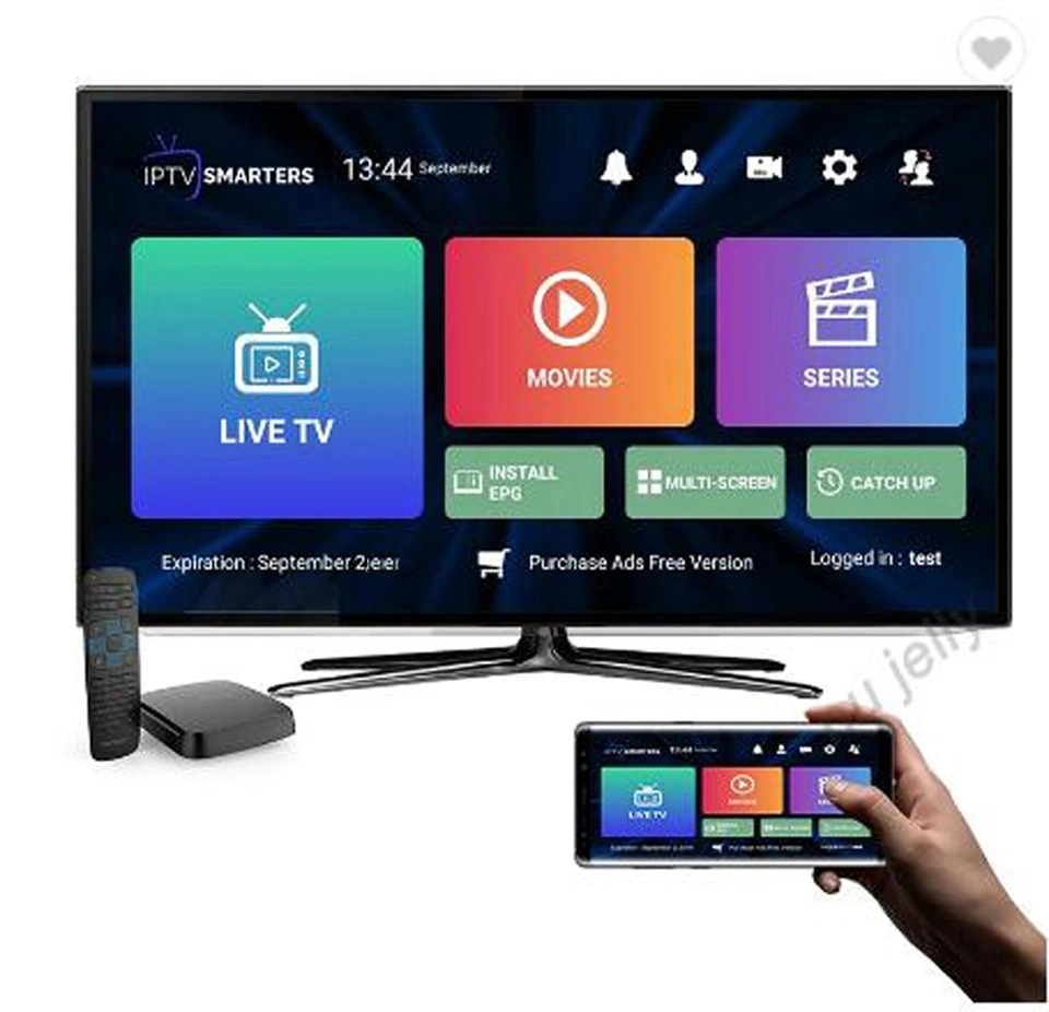 Panel de revendeurs Smart IPTV avec crédits abonnement gratuit de 12 mois Testez M3U Ott Xtream dans Android TV Box