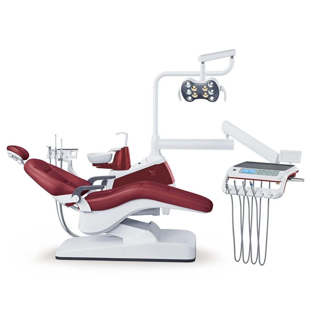 Purplish Red FDA&ISO Approved Dental Chair Refurbished Dental Equipment/Dental Light/Patterson Dental Supply